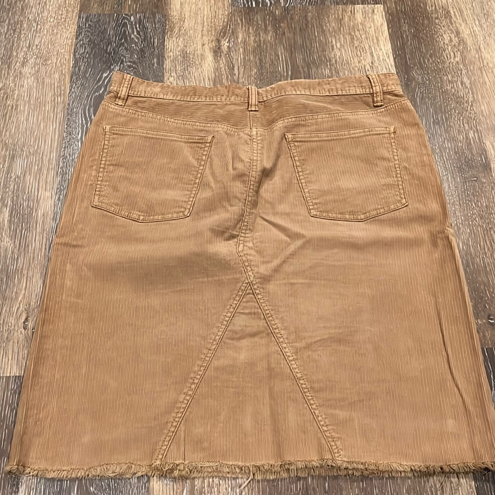 Ralph Lauren tan corduroy classic skirt